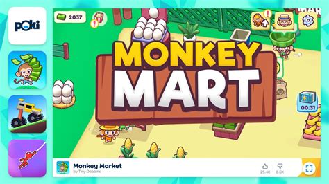 poki jeux monkey mart.